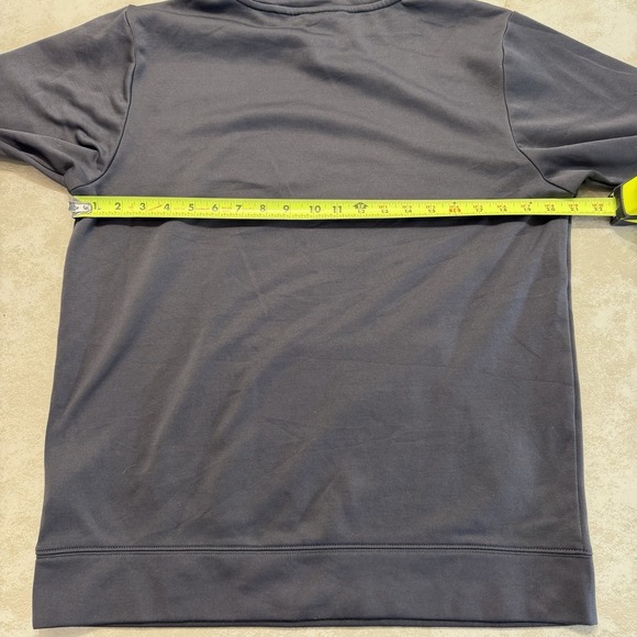 North Face Hoodie Sweatshirt Mens Medium Gray Neon Green Logo Hooded Fleece Gorp - Picture 4 of 5